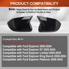 2pcs Rearview Side Mirror Cover Wing Cap Exterior Door Rear View Case Trim For Ford Explorer     2024