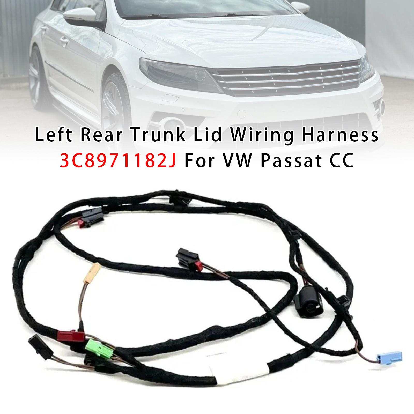 

Left Rear Trunk Lid Wiring Harness 3C8971182J For VW Passat CC
