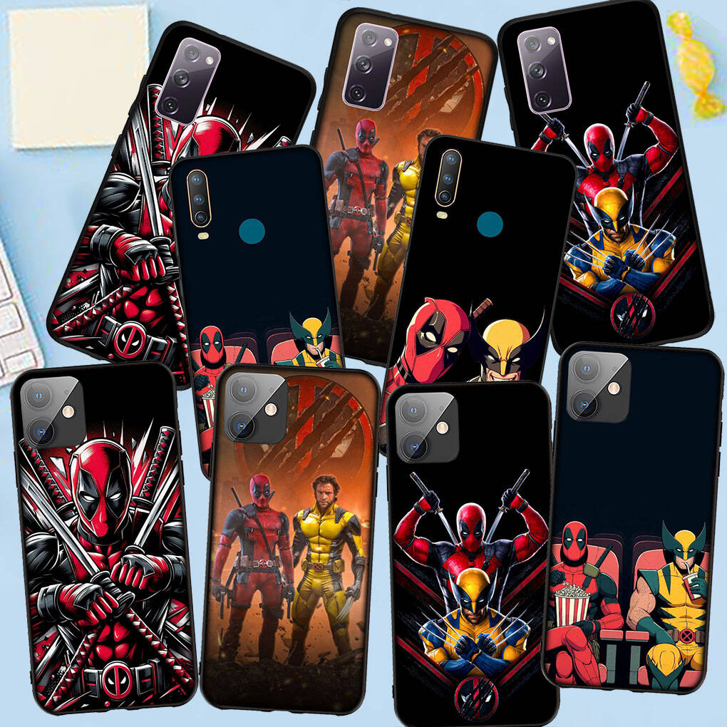 Phone Case for Samsung Galaxy S25 S23 S22 S24 Ultra FE A05 A06 A15 A16 A36 A37 A35 A54 A55 A56 A57 A25 A26 A53 Marvel Deadpool Comics Wolverine Cover