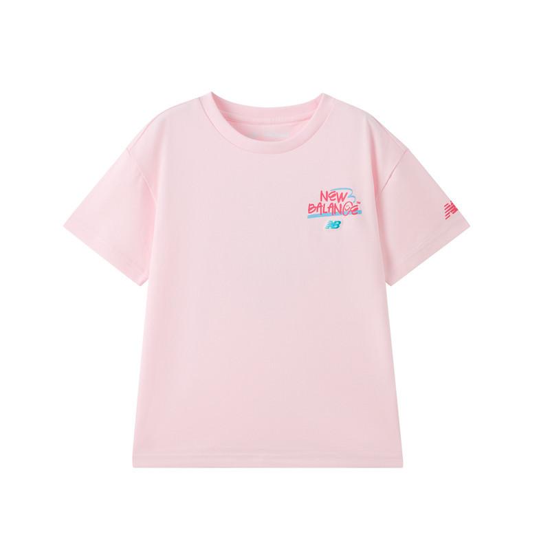 

New Balance Kids T Shirts Crew Neck 7EG2E043-LPK 160