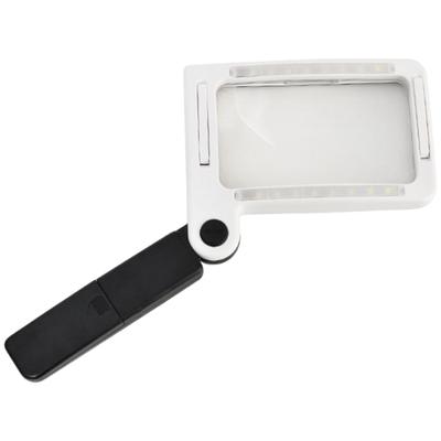 Leichte helle LED-beleuchtete 3,50-fache Handlupe Tragbare beleuchtete Leselupe für ältere Handwerker Reisende