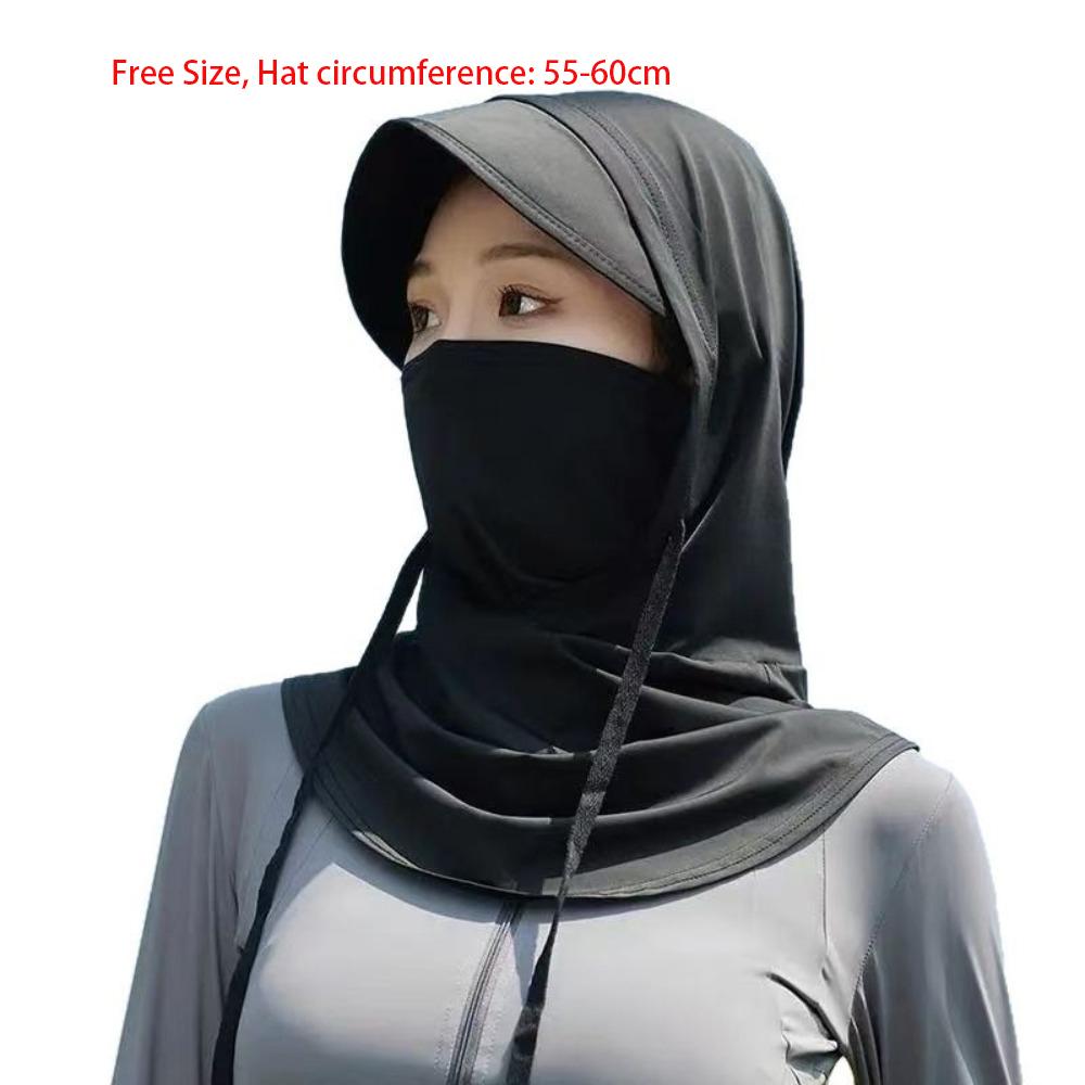Breathable Mask Cap with Shawl Pullover Cap New Head Wrap  Unisex