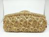 Boutique De FGG (auf Lager) Damen Champagner Kristall Clutch Abendtaschen Hochzeits-Cocktail Minaudiere Diamant Handtasche und Geldbörse