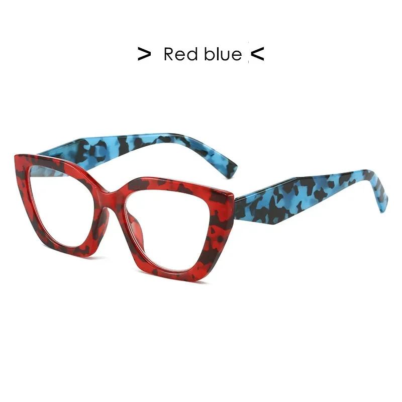 Anti Blue Light Women Men Reading Glasses Unisex Oversized Cat Eye Computer Far Sight Eyeglasses Prescription Presbyopia Glasses