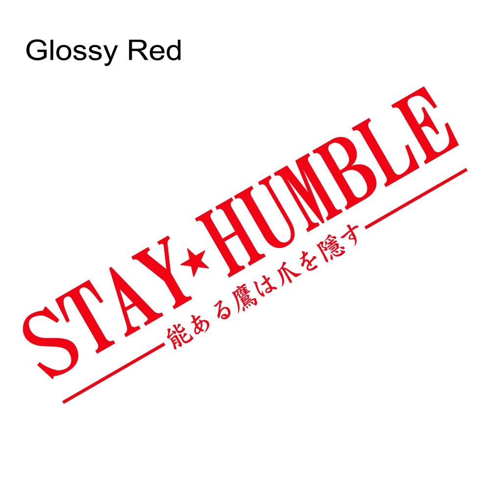 Stay Humble JDM Slogan Car Windshield Banner Stickers Waterproof Vinyl Decal Automobile Windscreen Window Decoration Accessories