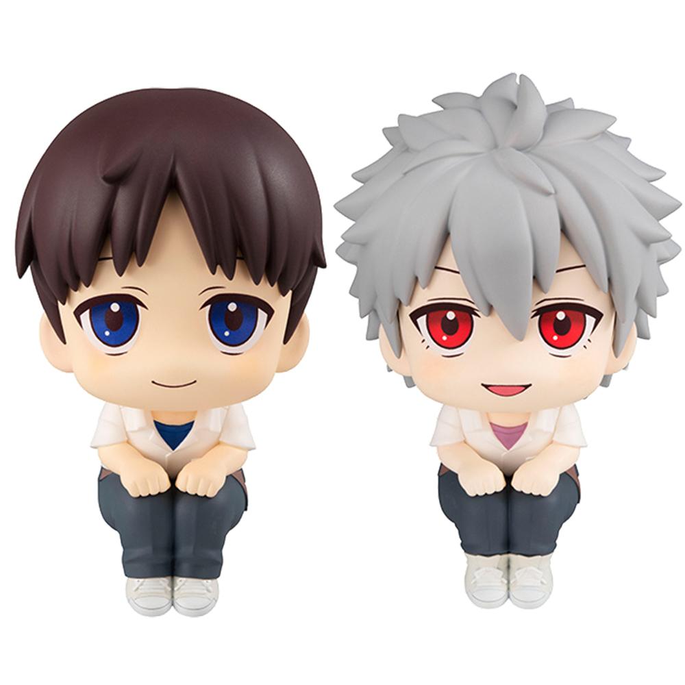 100CM Anime Evangelion Ayanami Rei Figure Souryuu Asuka Langley Look Up EVA Sitting Model Toy Doll Aciton Figure PVC Ornament