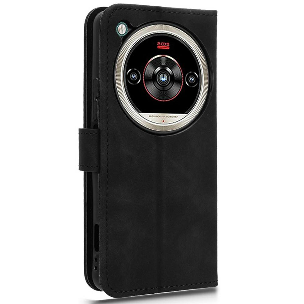 For ZTE nubia Focus 2 Ultra 5G Leather Case Skin Feel Anti Drop Wallet Stand Flip Phone Cover