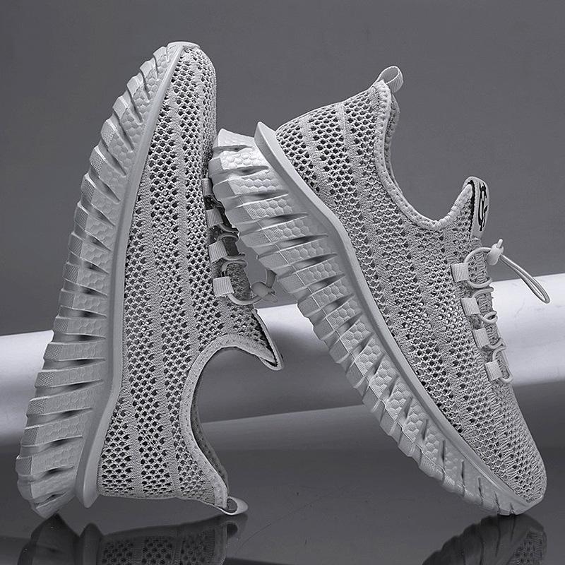 

Мужская обувь Four Seasons, повседневные кроссовки из дышащей сетки, универсальные, с эластичной лентой, ленивые слипоны, обувь для вождения, мужская 44