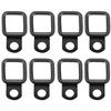 Hardtop Quick Removal Thumb Screws Nut Washer Tie-Down D-Rings Compatible With Jeep Wrangler JK YJ TJ JKU Black