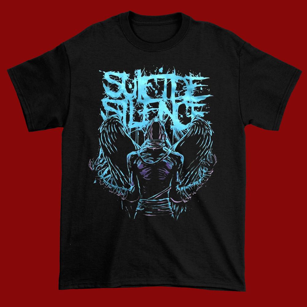 Suicide Silence Черная хлопковая футболка Полный размер S-5XL Унисекс H11 Унисекс футболка XXL