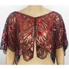 Sequins Lace Shawls Palaces Styles Women Shawls Sunscreen Hollows Out Cloak Tippet for Travel and Shopping