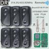 DR 0140/3370/5290 4D Chip 314/433MHz Car Remote Key For Lexus ES350 IS250 IS350 GS300 GS350 GS450H GS460 LS460 LX570 LS600H