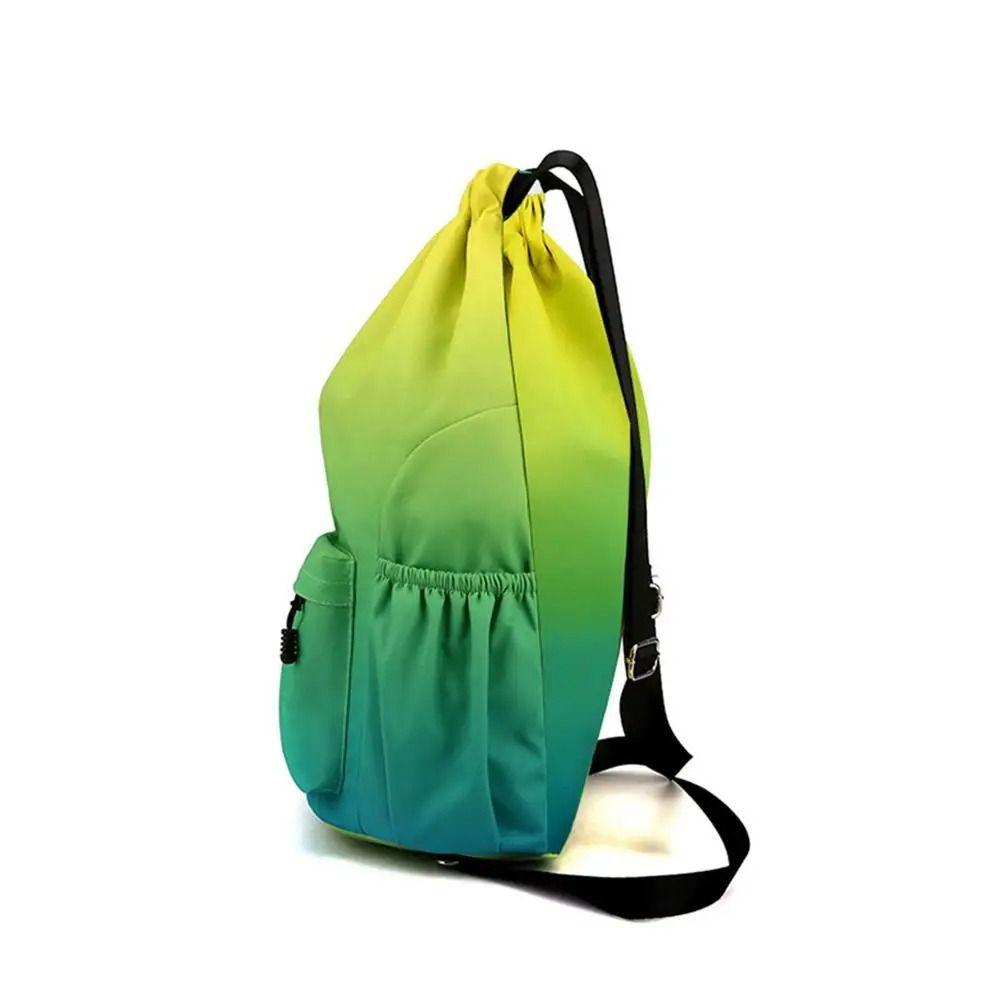 Waterproof Gradient Color Waterproof Bag Nylon Outdoor Camping Fitness Bag  Unisex