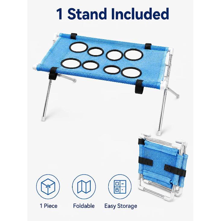Pet Grooming Hammock Stand Foldable Dog Cat Nail Trimming Helper Mesh Bathing Drying Table for Small Pets