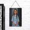 Custom Iron Painting Modigliani Style Portrait Decorative Wall Art Home Decoration
