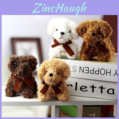 Adorabile Portachiavi Peluche Cane Teddy Animale di Peluche Miniatura Accessorio per Borsa 12cm