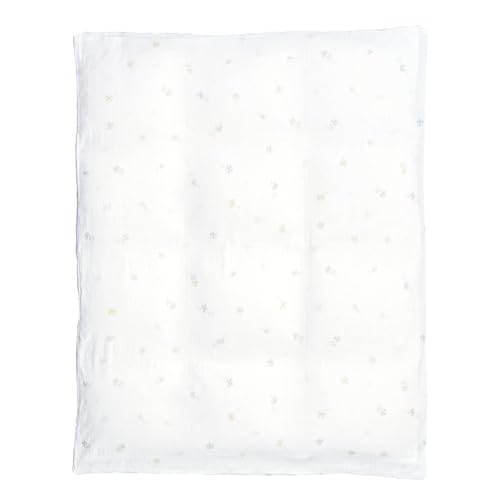 Nishikawa Mini Duvet Cover, 80x100cm, Washable, 100% Cotton, Soft and Fluffy Double-Layer Gauze, Babyhome, Green, WI55550001