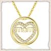 Cao Shi's Heart Zircon Necklace for Mothers - Perfect Mother's Day Gift