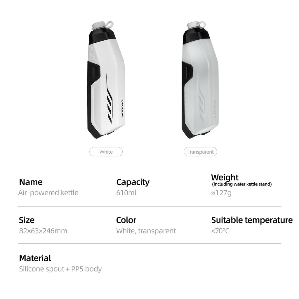 Bicycle Aerodynamic Water Bottle Bracket Set 650ML Bike Water Bottle MTB Road Bike Frame Down Tube Riding Water Kettle