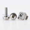 Phillips Screw For Rack Mount Server Cabinet Shelves Bolts With Washer Metric Threaded Cage Nut Screws Kit M6x16mm M6x20mm 4Set