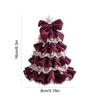 DIY Crochet Christmas Tree Kit Material Package Handmade Festive Crochet Tree Crafts Gift for Beginners Xmas Party Crochet Decor