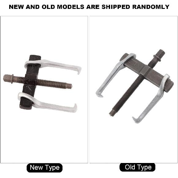 Yunseity 2 Jaws Puller, Steel Puller, Bearing Puller, for Car Repair, Machine Repair, (4 Inches)