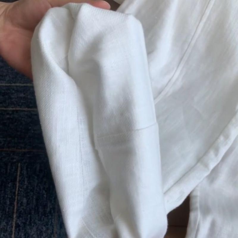 Summer Thin White HighWaist Stylish WideLeg Pants for Women  DesignForward with Front Pockets Casual Trousers