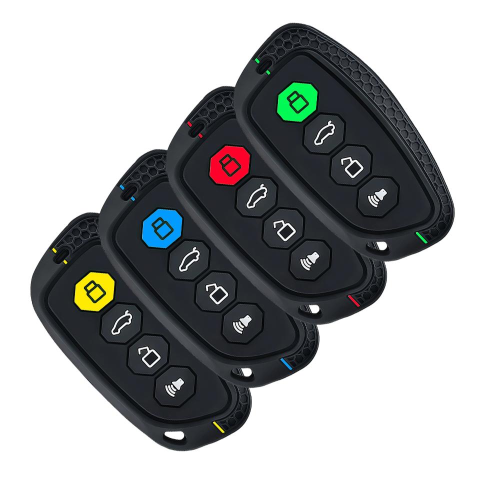 Silicone Car Key Case Cover Protection Skin Shell Rubber Holder For Haval Beast X Dog Xy 4 Button Remte Car Accessories Keychain