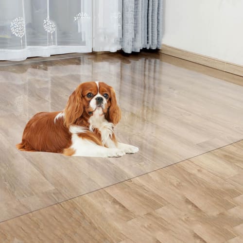 Clear Floor Protection Mat for Pets, 1.5mm Thick PVC Floor Protector Sheet, Prevents Scratches and Dents, Can Be Used As a Floor Mat for Large Desks,
