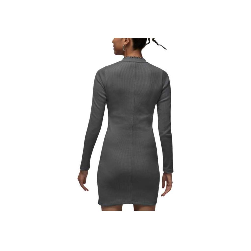 Jordan Simple Elegant Comfortable Solid Color Long Sleeve Dress Women Dresses HF9478-068