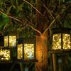 Outdoor Solar Courtyard Lights Candles Copper Wire Hanging Decoration Garden