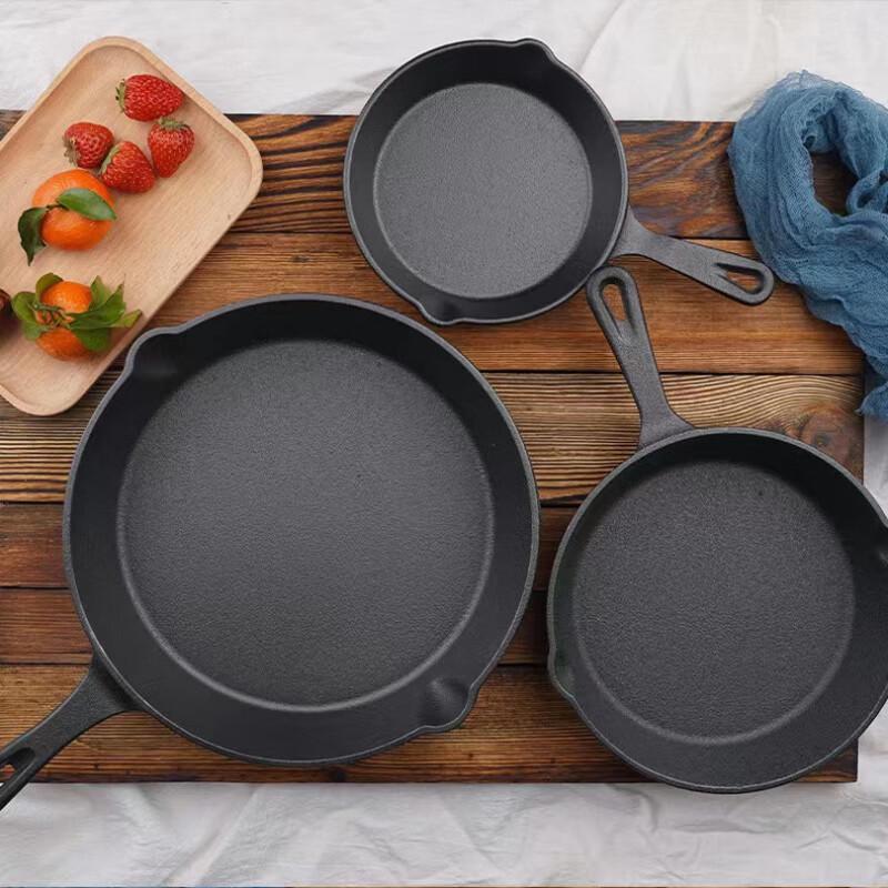 Wutuo Cast Iron Non-Stick Frying Pan Set - 4 Pieces