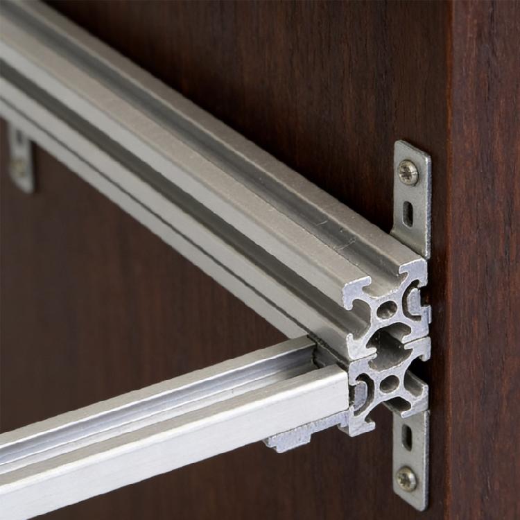 10lots Aluminum Alloys Shelf Supports Compatibility with 202 3030 4040 Profiles Light Weight and Strong Corner Fitting