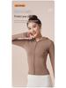 Herbst/Winter Hohelastische Slim-Fit Kapuzen-Yoga-Jacke für Damen