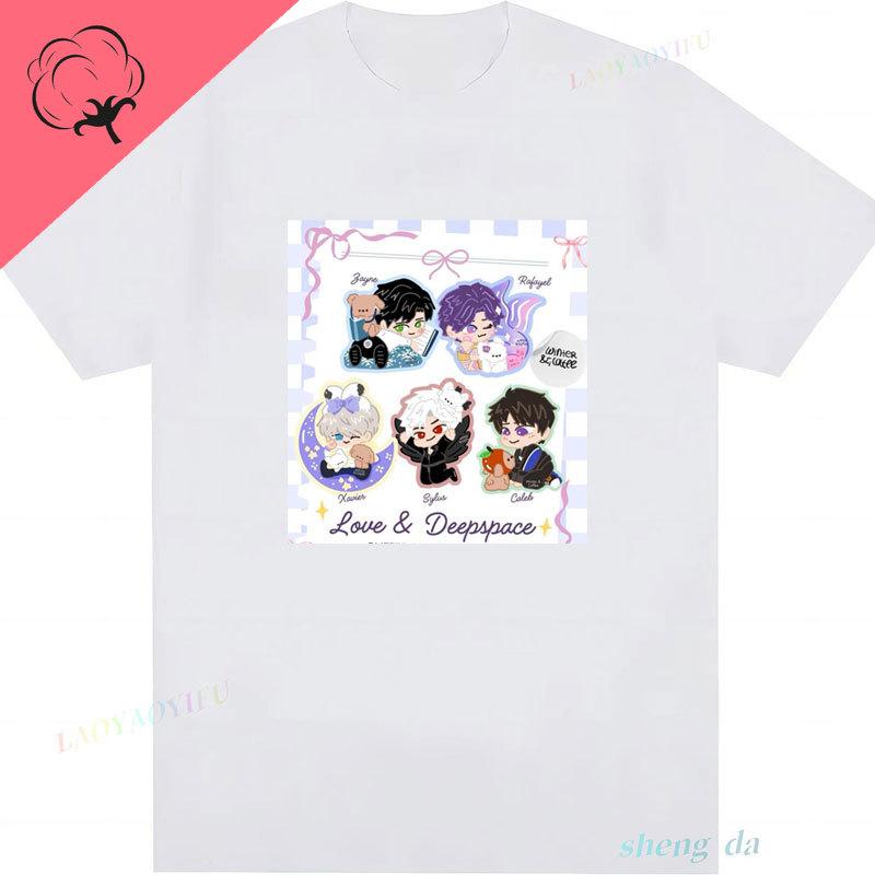 

Hot Selling Unisex Tee Love and Deepspace Sylus Otome Game T Shirt I Love My Boyfriend Qin Che Fans Gift Cotton Graphic T Shirts 4XL