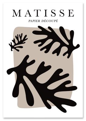Poster Matisse Black Leaves