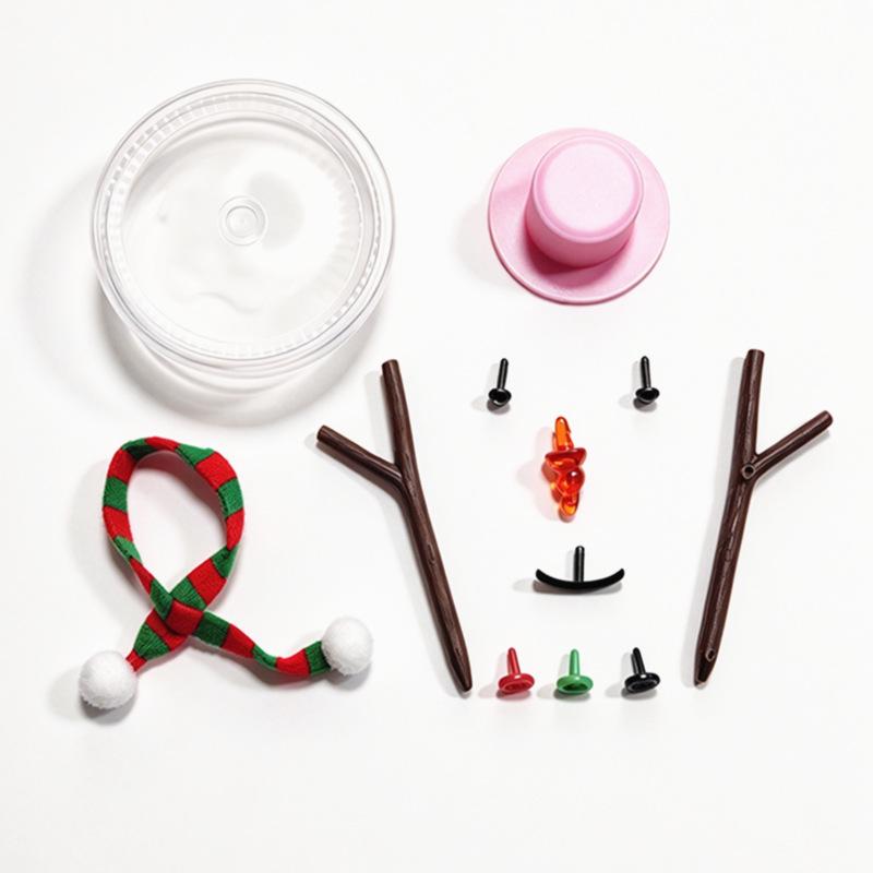 Children's DIY Snowman Kit - Winter Party Craft with Christmas Hat & Stocking