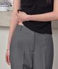Leondeondada Signature Essentail Bootcut Slacks, Charcoal