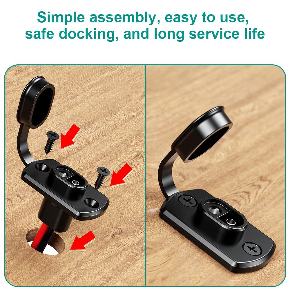 12AWG SAE Quick Connector Harness Adapter Waterproof SAE Extension Cord Sidewall Port for Solar Panel Generator Battery Charger