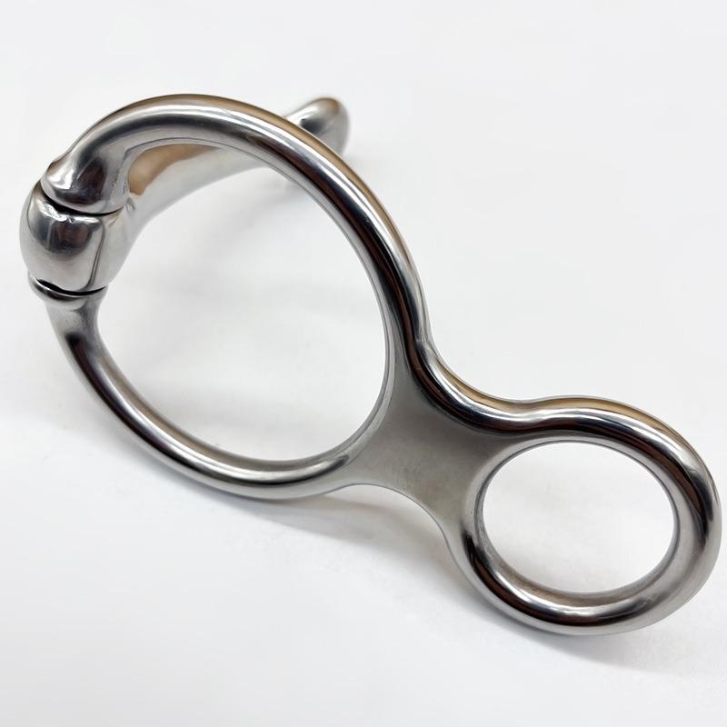 Stainless Steel Horse Tie Ring Set Safety Blocker Tie Ring Carabiner Eye Screw Equestrian Rope Holder Stable Trailer