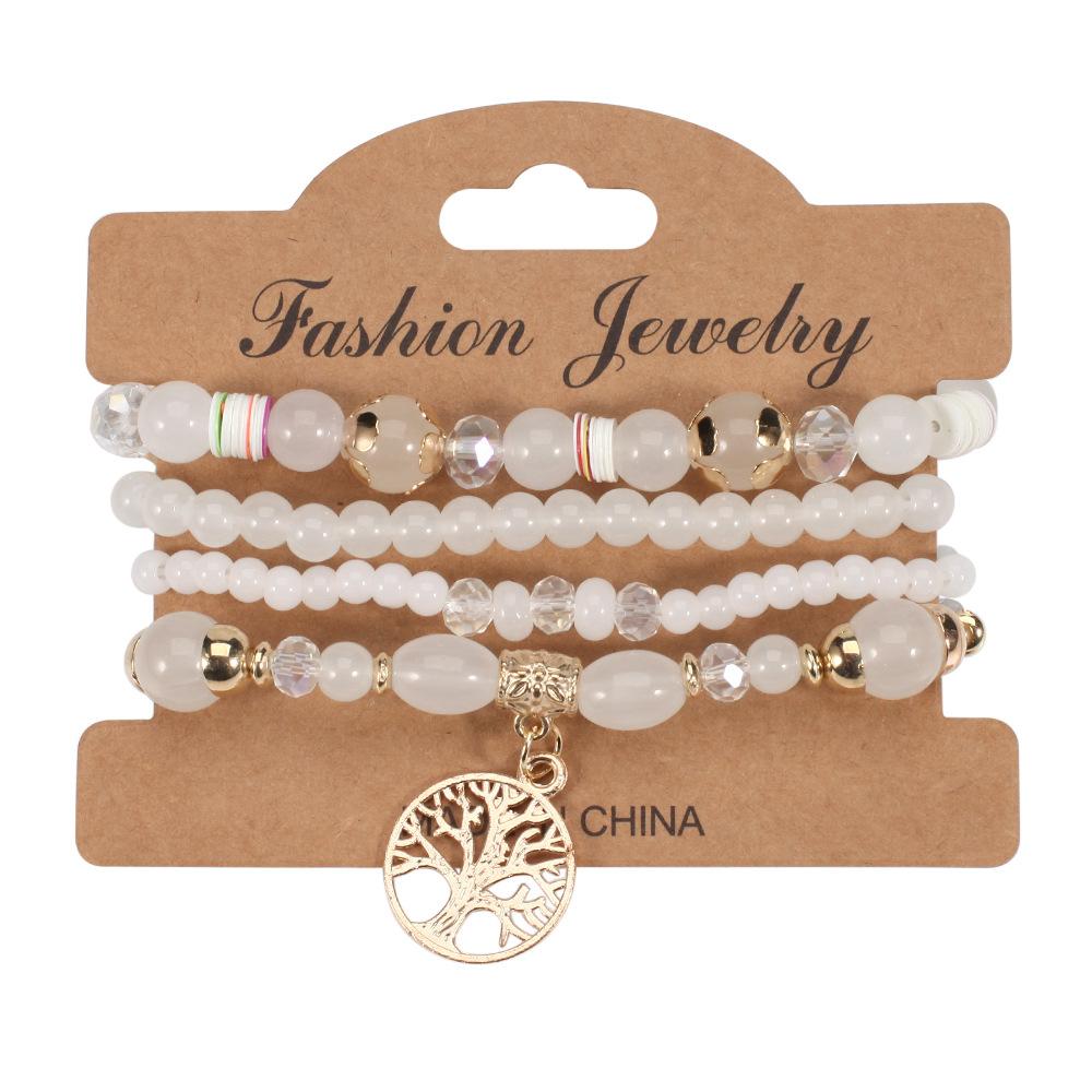 Ing Tree Peace Beautiful Bead Bracelet Women's New Glass Vacation Jewelry