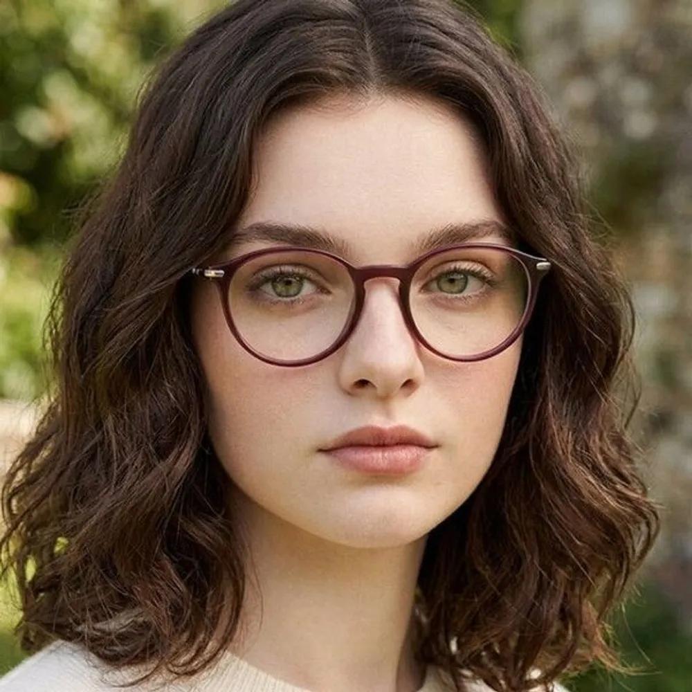 

[Burberry] Eyeglass Frames BE2365 4022 Translucent Round Horn-rimmed Glasses for Women and Men