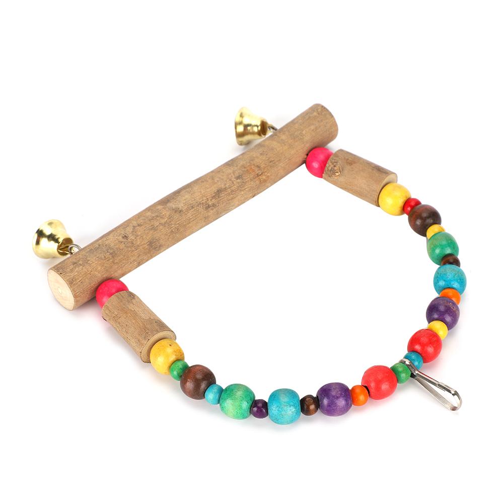 Wood Pet Small and Medium Parrot Swing with Hook Playing Biting Supply