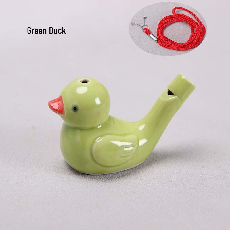 Keramisk Vattenfågel Ocarina Visselpipa - Barns Musikinstrument & Turist Hantverk