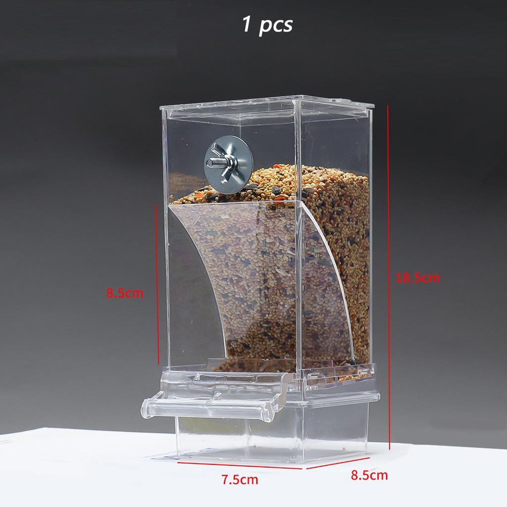 Transparent Anti-spill Bird Feeder Water Supplies Accessories Humming Parakeet Feeders Outdoor Karmnik Parrots Automatic Birds