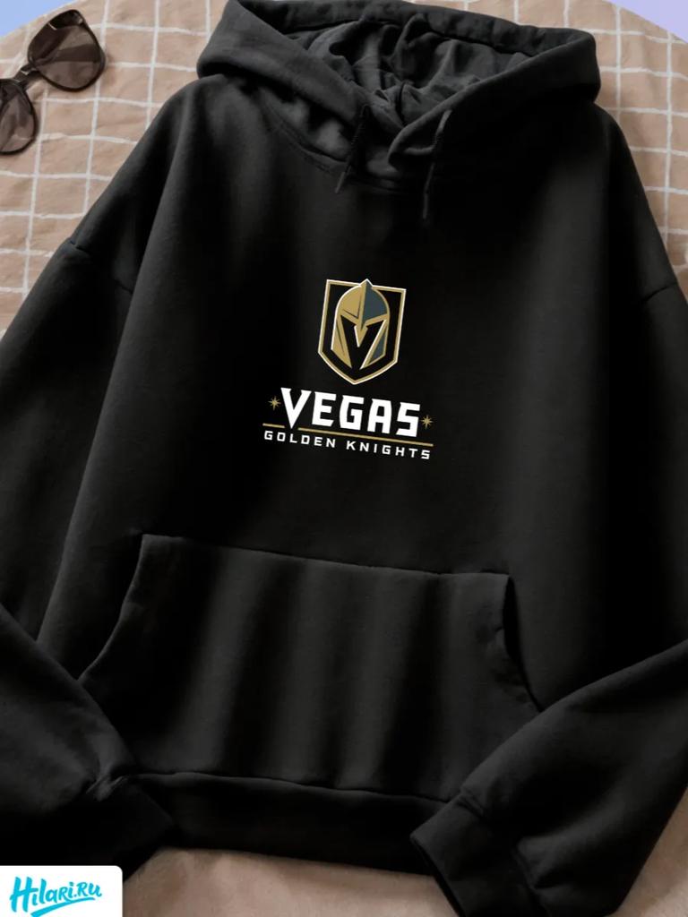 Warm hooded sweatshirt with pilling, Vegas Golden Knights