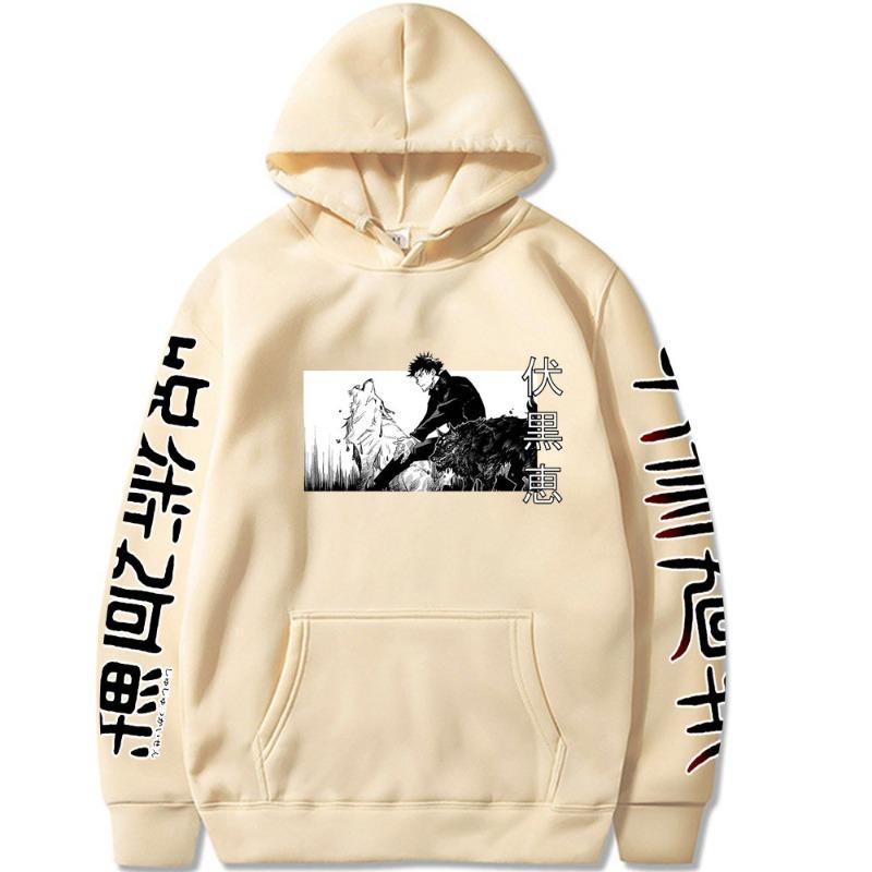 Megumi Fushiguro Jujutsu Kaisen Men's Hoodie Vintage Unisex Pullover Men Vintage Graphic Hoody Tops Oversize Clothing