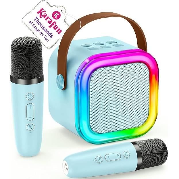 Mini Karaoke Machine for Kids, 2025 TOP Toys Birthday Gifts Ideas for Girls Ages 4, 5, 6, 7, 8, 9, 10, 12+ Years Old, Portable MP3 Player with 2