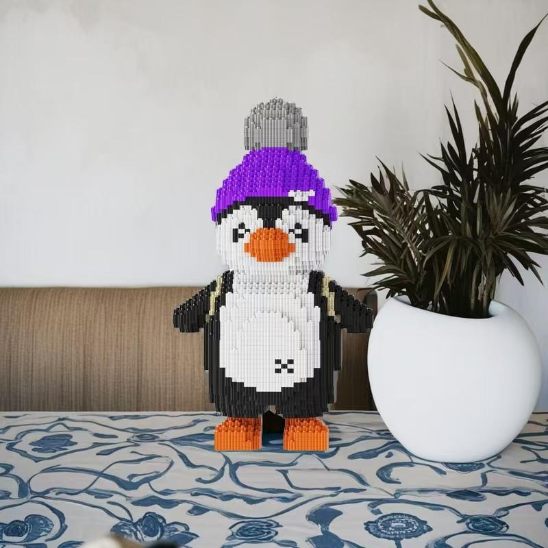 8265 Pieces Of Penguin Series Animal Building Blocks, Pp Plastic, Various Penguins, Etc., Perfect Return Gifts