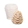 Stampo in Silicone Pigna 3D per Candele di Natale e Decorazioni da Forno